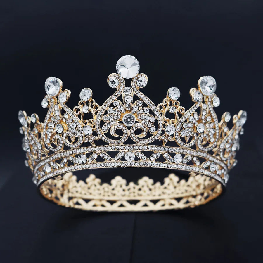 Women'S Retro Crown Alloy Diamond