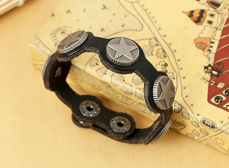 mens geometric leather bracelets &amp; bangles nhpk120776