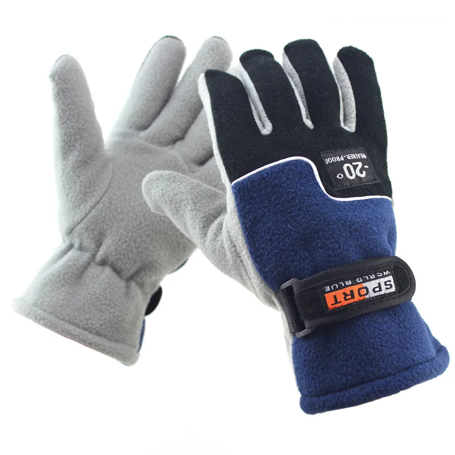 Gloves Men's Winter Couple's Gloves Riding Men's and Women's Winter Cycling Cold-proof Warm Outdoor Fleece Gloves