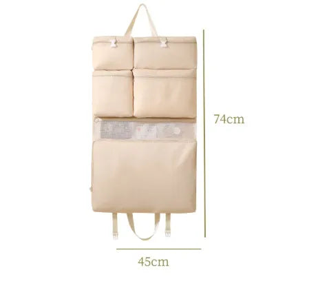 Vacation Classic Style Solid Color Diagonal cloth Storage Bag