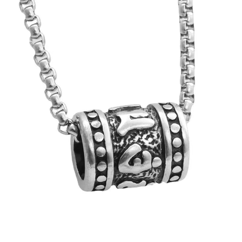 Retro Punk Cross Axe Alloy Titanium Steel Iron Plating Men's Pendant Necklace Men Pendant Necklaces