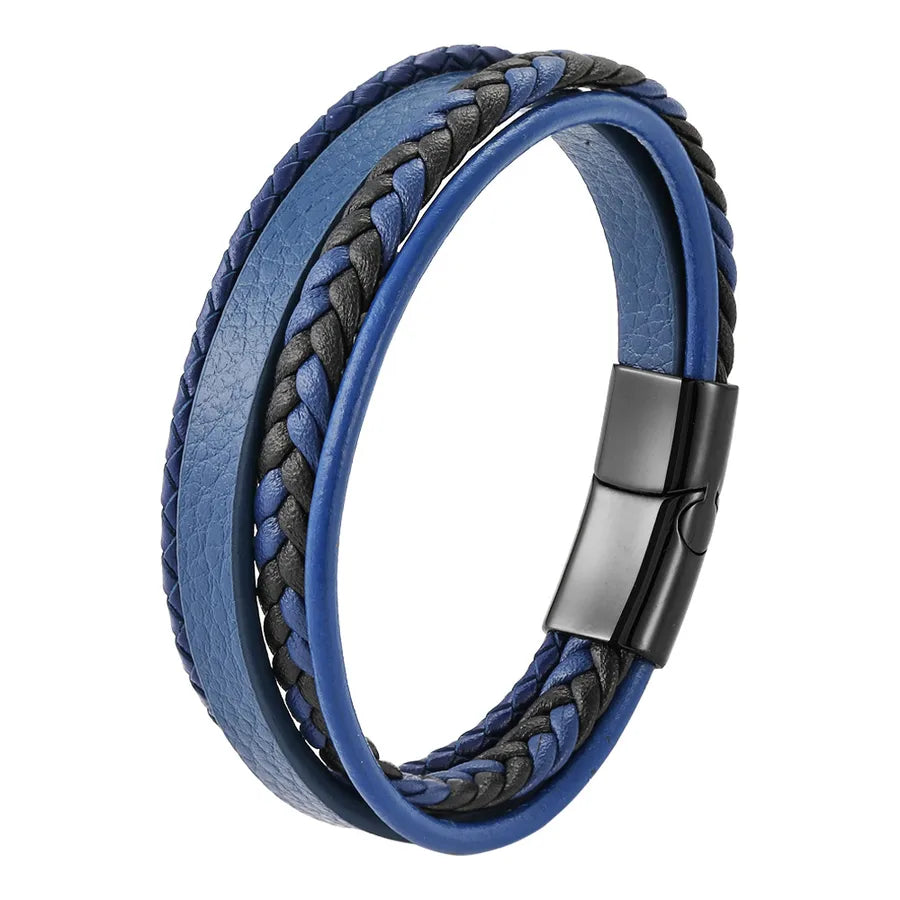 Hot Sale Original  Fashion Hand-Woven Multi-Layer Leather Cord Bracelet Men's Bracelet Ethnic Style Jewelry