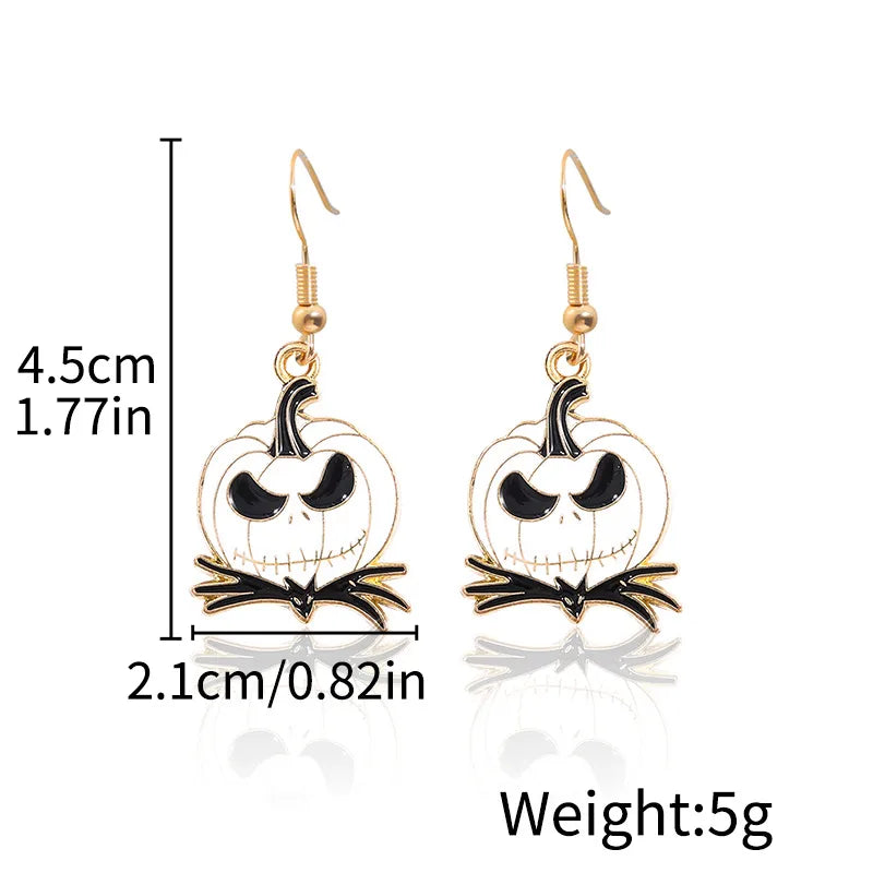 Halloween Ghost Devil Death Zombie Horror Pumpkin Skull Ear Cuff Alloy Geometric Pattern Unisex Original Design Jewelry Earring