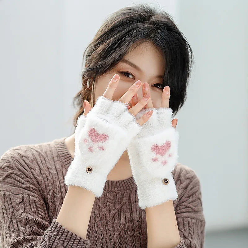 unisex simple style solid color gloves 1 set