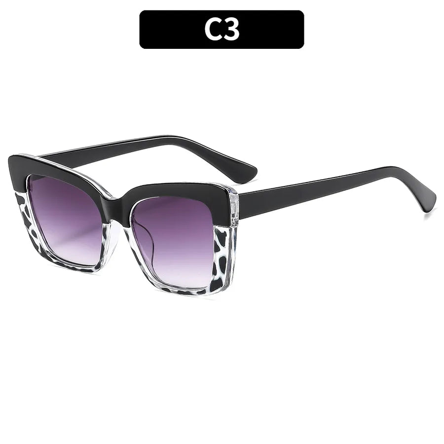 Casual Color Block Ac Square Full Frame Men's Sunglasses
