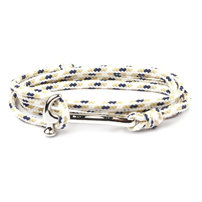 Casual Simple Style Hammer Alloy rope Layered Unisex Bracelets