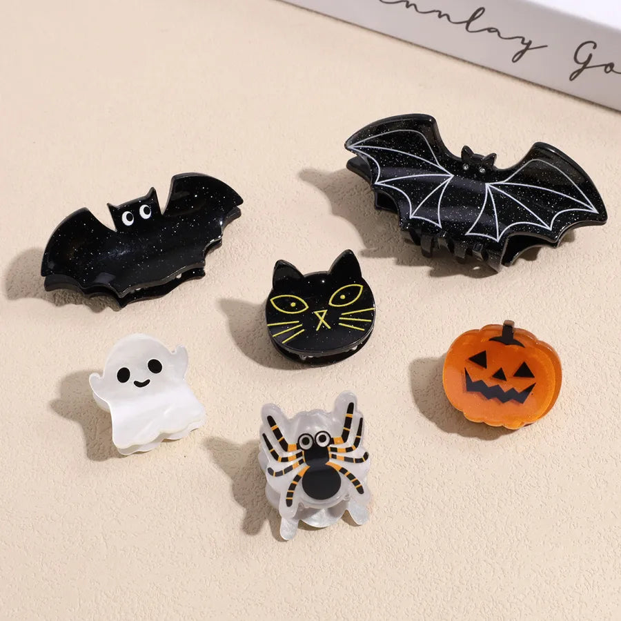 Halloween Fashion Personalized Bat Pumpkin Spider Claw Clip Universal Ghost Small Hair Clip Stylish Accessory For Women