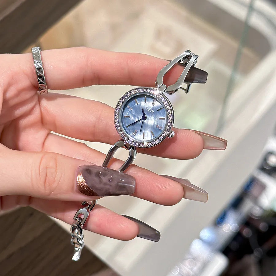 Casual Solid Color Jewelry Buckle Quartz Women's Watches