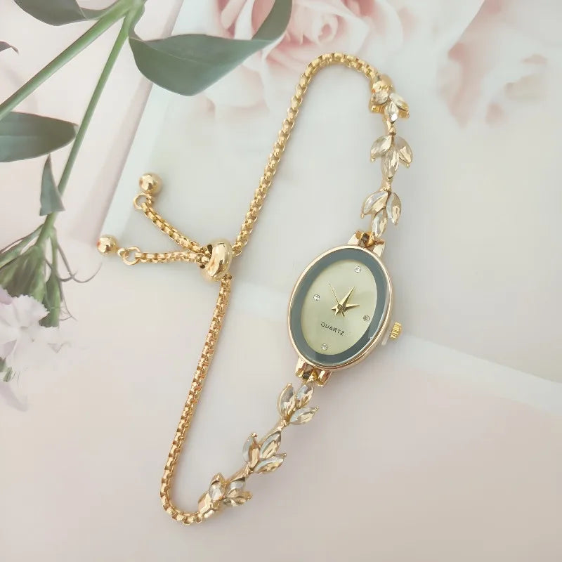 Casual Elegant Petal Telescopic Rope Quartz Women's Watches
