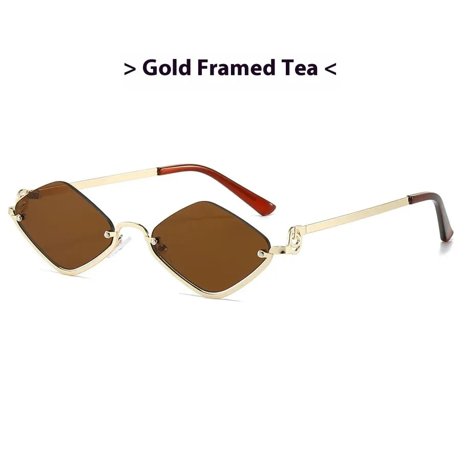 Simple Style Classic Style Solid Color Ac Polygon Full Frame Women's Sunglasses
