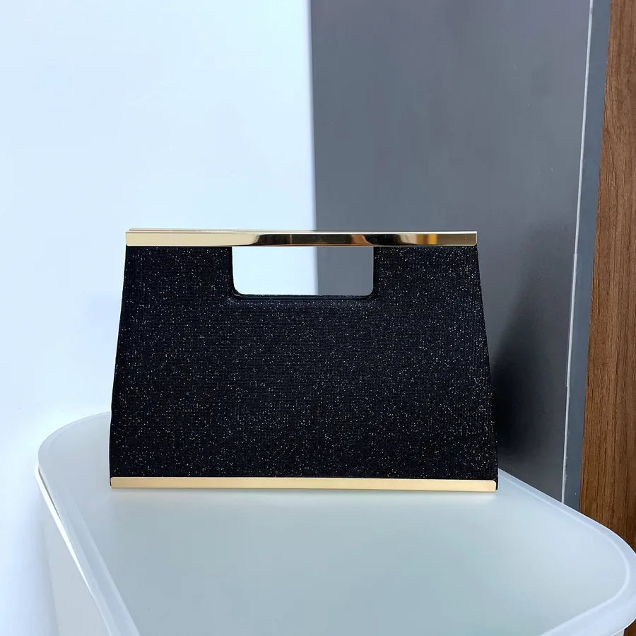 women's solid color knit magnetic buckle wallets