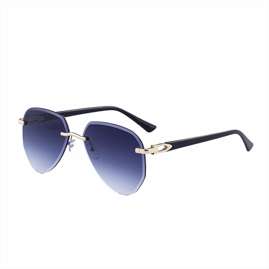 Casual Streetwear Solid Color Pc toad glasses Frameless Men's Sunglasses