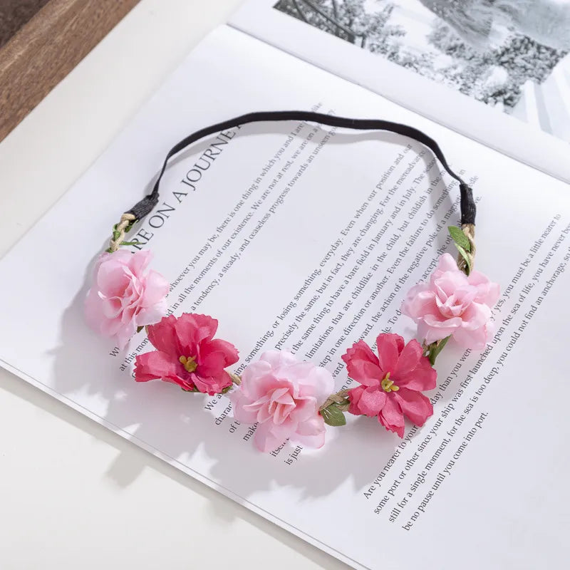 Sweet Women's Flower Cloth Hair Band wreath