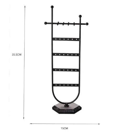 artistic u shape metal wholesale jewelry rack