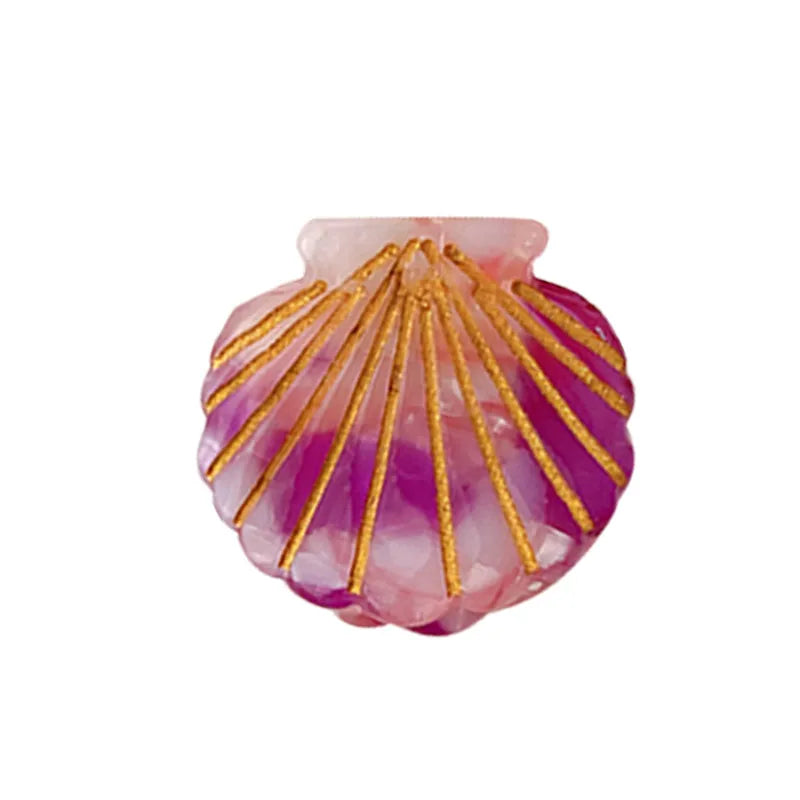cute shell acetic acid sheets handmade hair claws