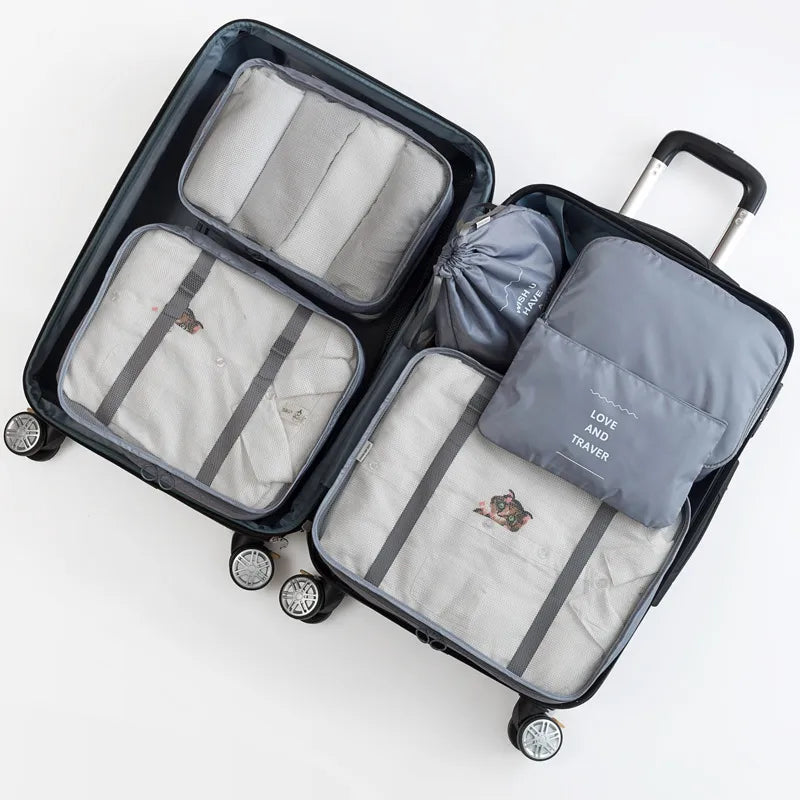 casual solid color cloth storage bag