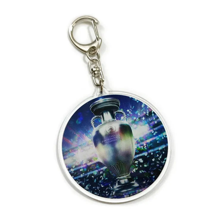 Modern Style National Flag Symbol Acrylic Unisex Keychain
