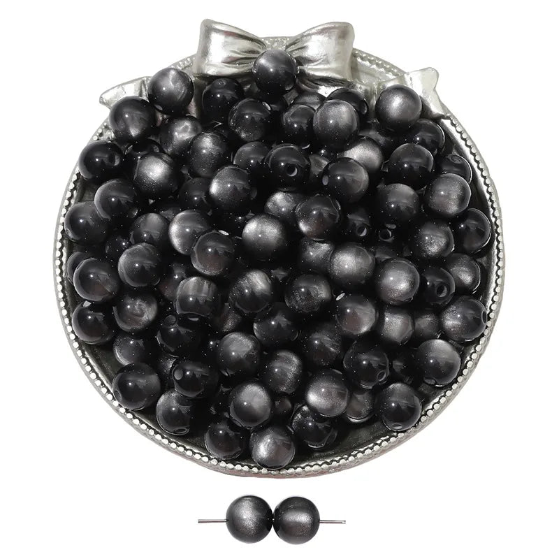8/10/12 resin imitation cat eye beads handmade DIY jewelry accessories bracelet necklace beaded loose beads material