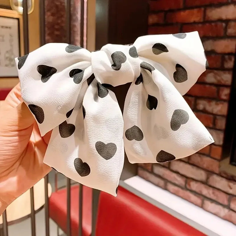 Sweet Women's Bow Knot Cloth Hair Clip