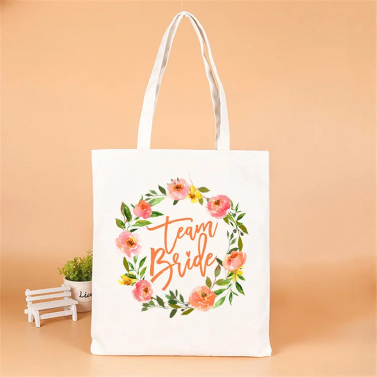 letter linen party gift bags