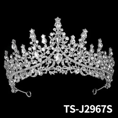 new retro luxury full diamond alloy crown wedding dress wholesale nihaodropshipping