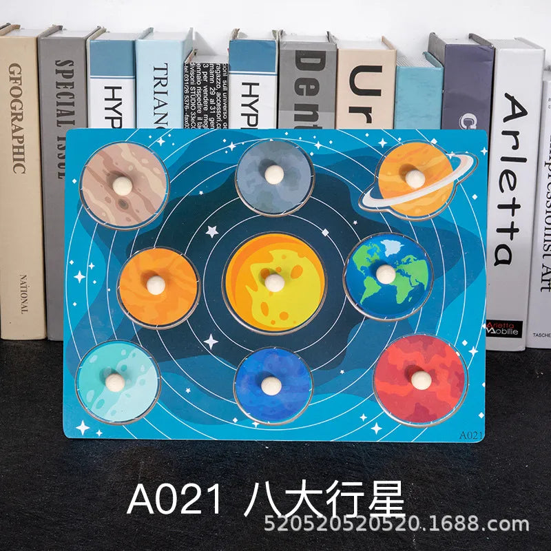 children 's education wooden toys numbers alphabet fruit intelligence building blocks 1 set