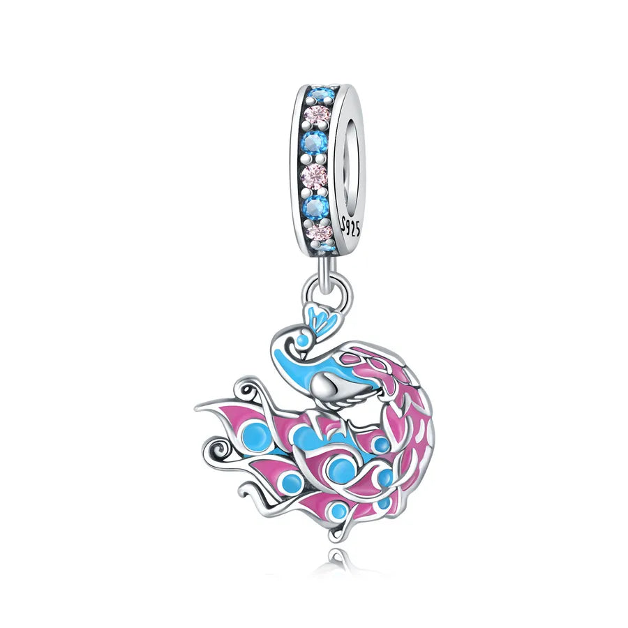 1 Piece 0.93*2.3cm 1*2.1cm 925 Sterling Silver Animal Pendant Jewelry Accessories