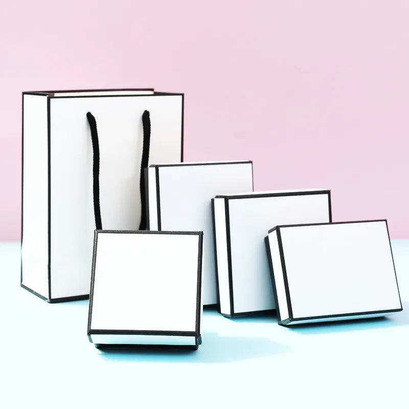 1 Piece Paper Basic Simple Style Daily Square Jewelry Boxes