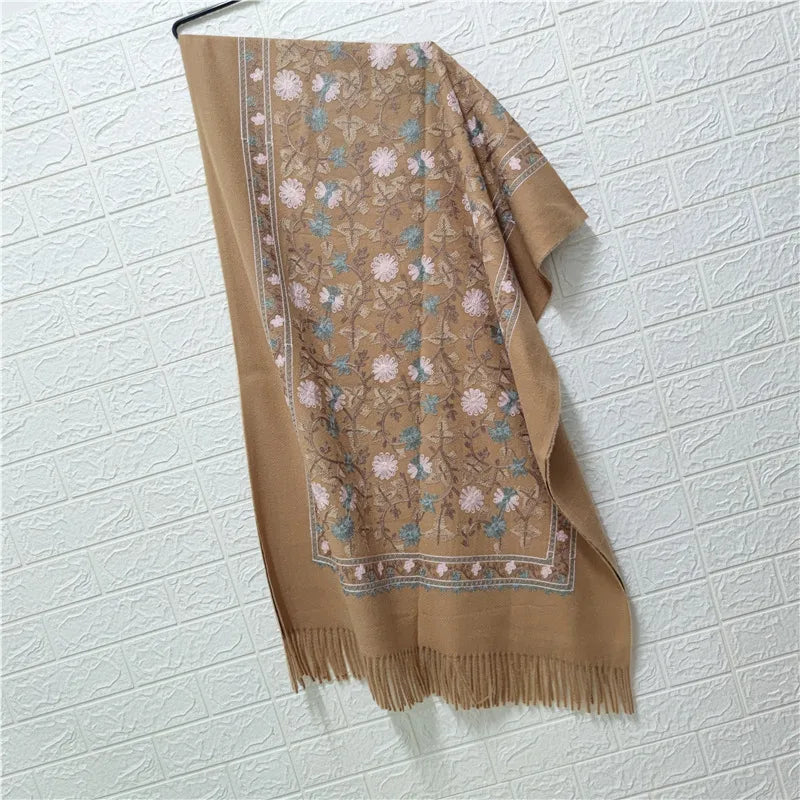 Women's Retro Ethnic Style Printing Imitation cashmere Scarf