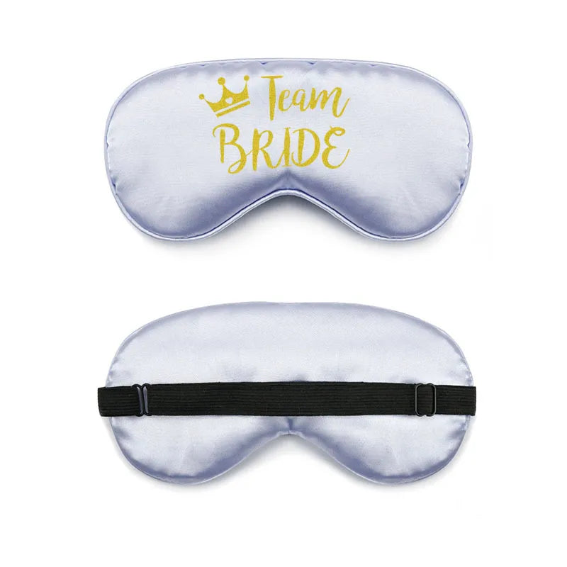 bride and bridesmaid artificial silk eye shield adjustable elastic wedding game bridesmaid gift