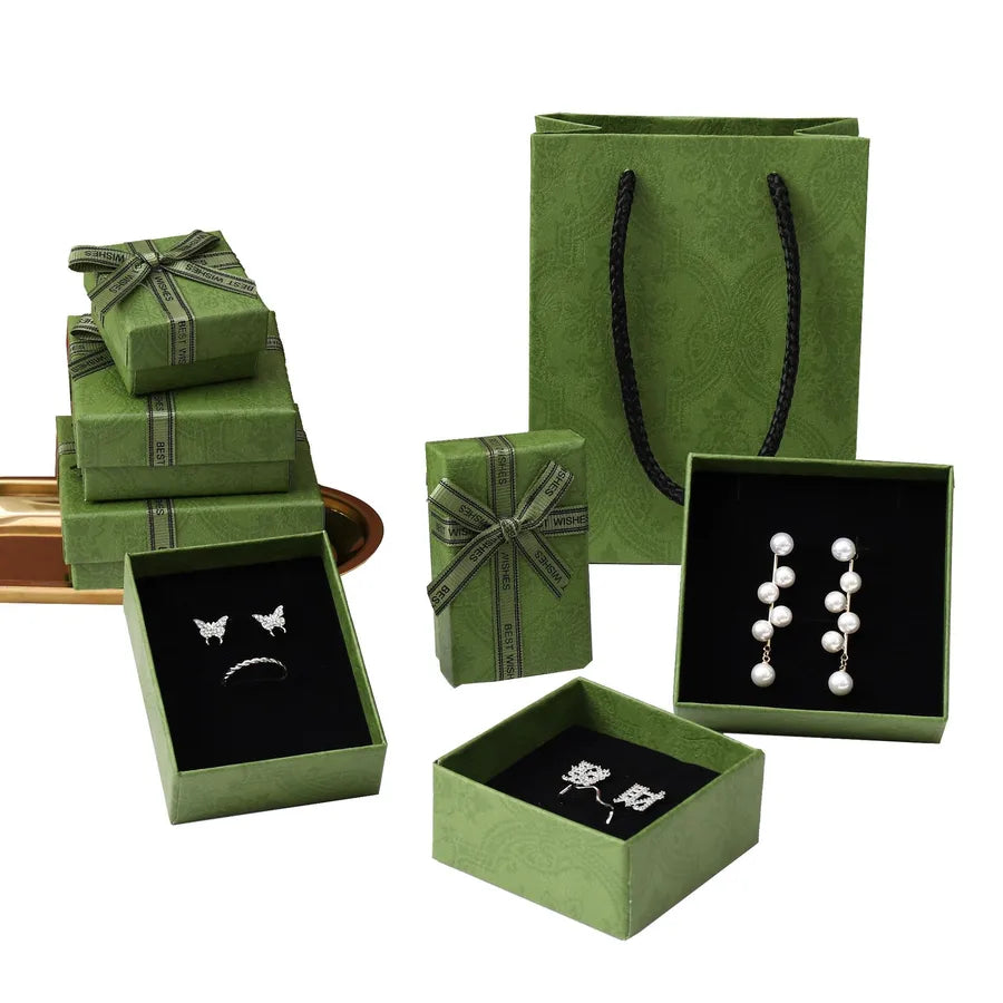 1 Piece Paper Simple Style Daily Solid Color Flower Jewelry Boxes