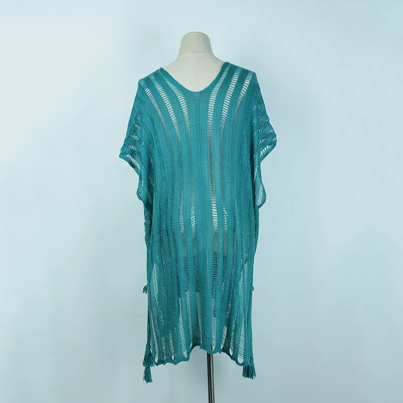 Women's Solid Color Vacation Cover Ups
