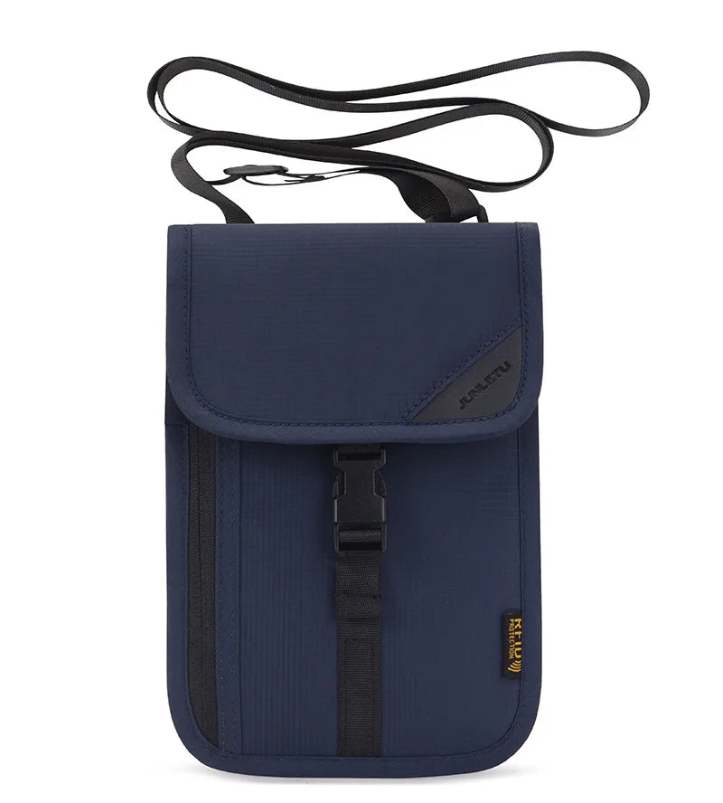 Unisex Basic Solid Color Nylon Passport Holders