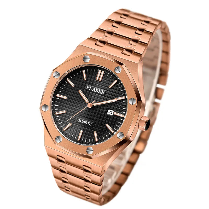 Business Geometric Butterfly Double Snap Quartz Men's Watches