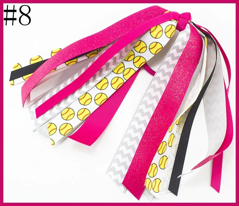 Sports Hair Accessories Football Volleyball Baseball Series Hair Rope Children Girls Cheer Strap
