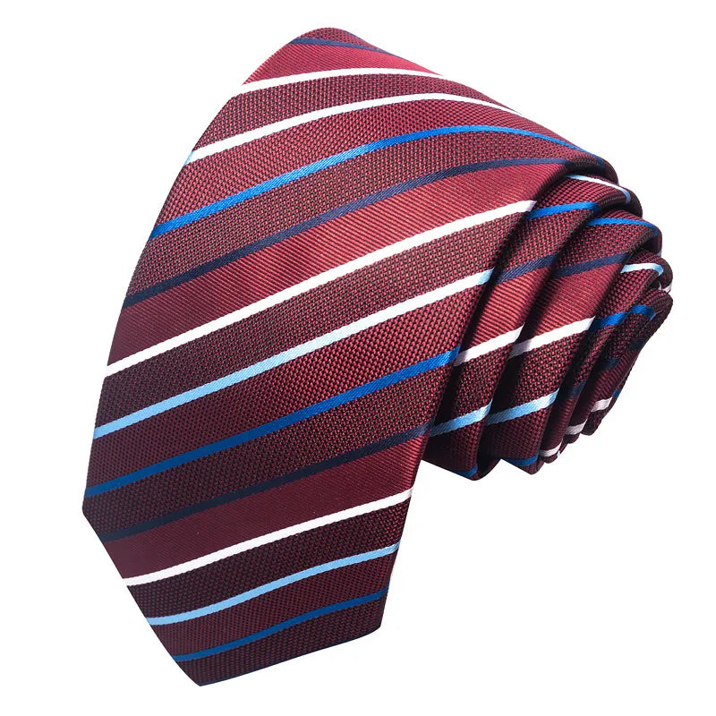 business formal solid color cashew nuts flower polyester yarn men's tie