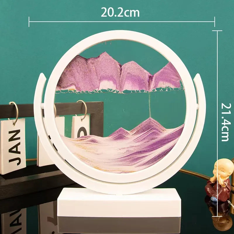 Creative  ornaments liquid decompression quicksand painting office desktop living room bedside table decorations birthday gift