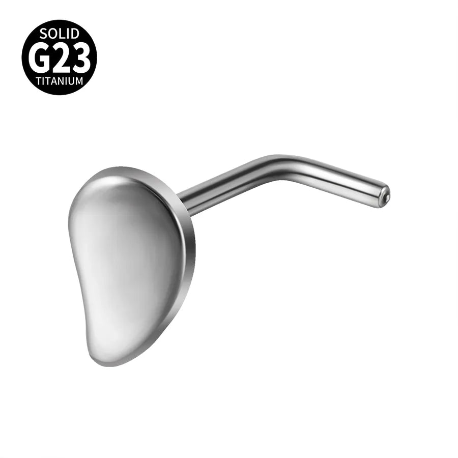 Casual Flower Butterfly Titanium Alloy Polishing Nose studs 1 Piece