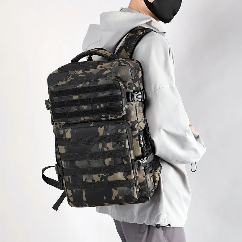 Factory wholesale new outdoor camouflage mountaineering bag multi-functional large capacity backpack casual simple travel backpack