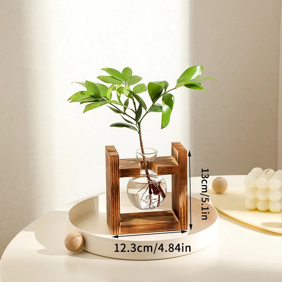 Simple Style Geometric Glass Vase Artificial Decorations