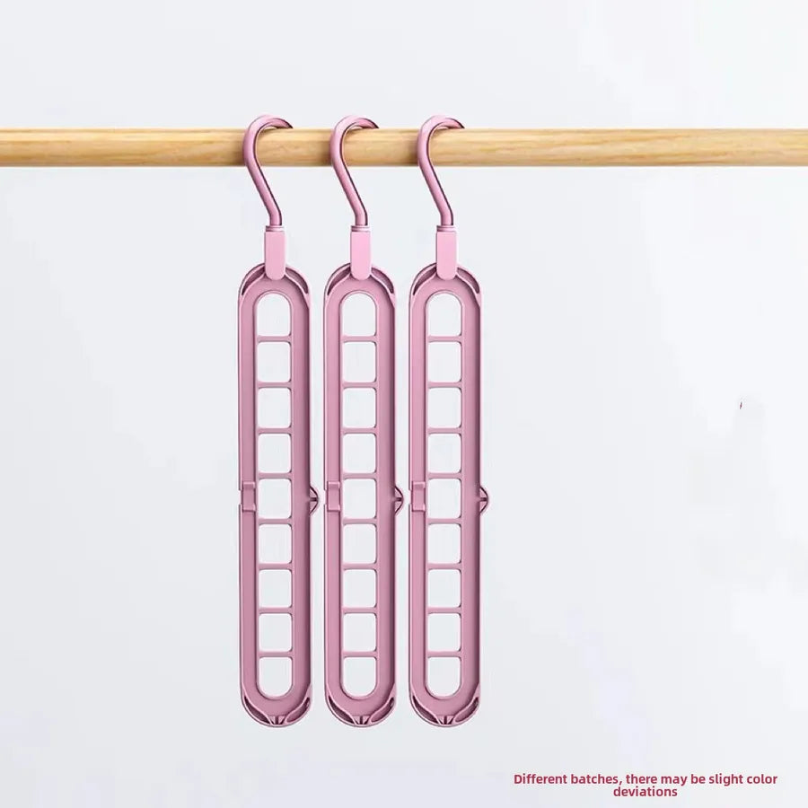 Multi-functional nine-hole drying rack household drying clothes storage artifact horizontal and vertical dual-purpose rack hanging to save space
