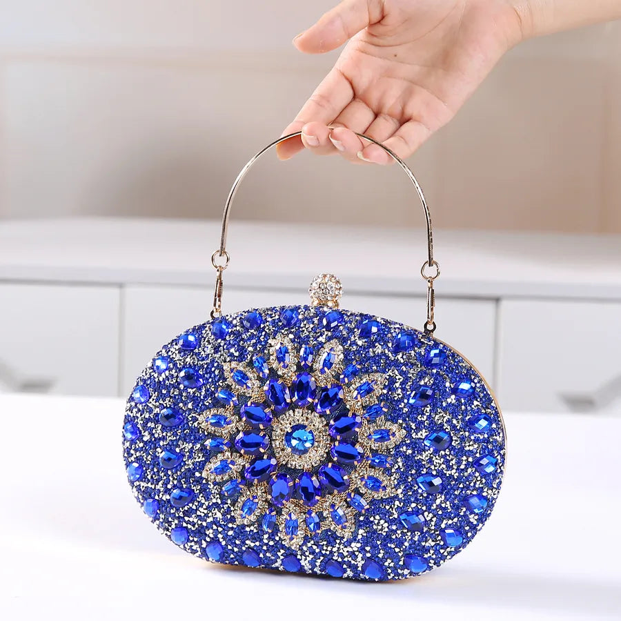 Pu Leather Printing Oval Evening Bags