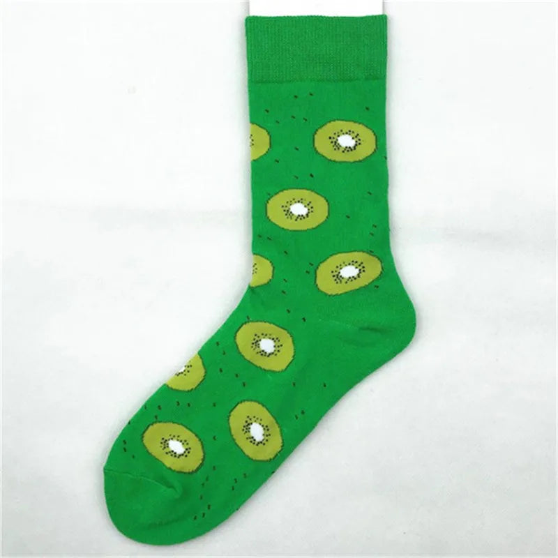 unisex casual geometric cotton crew socks a pair