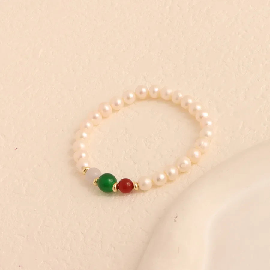 Alloy Freshwater Pearl Plating Bracelets