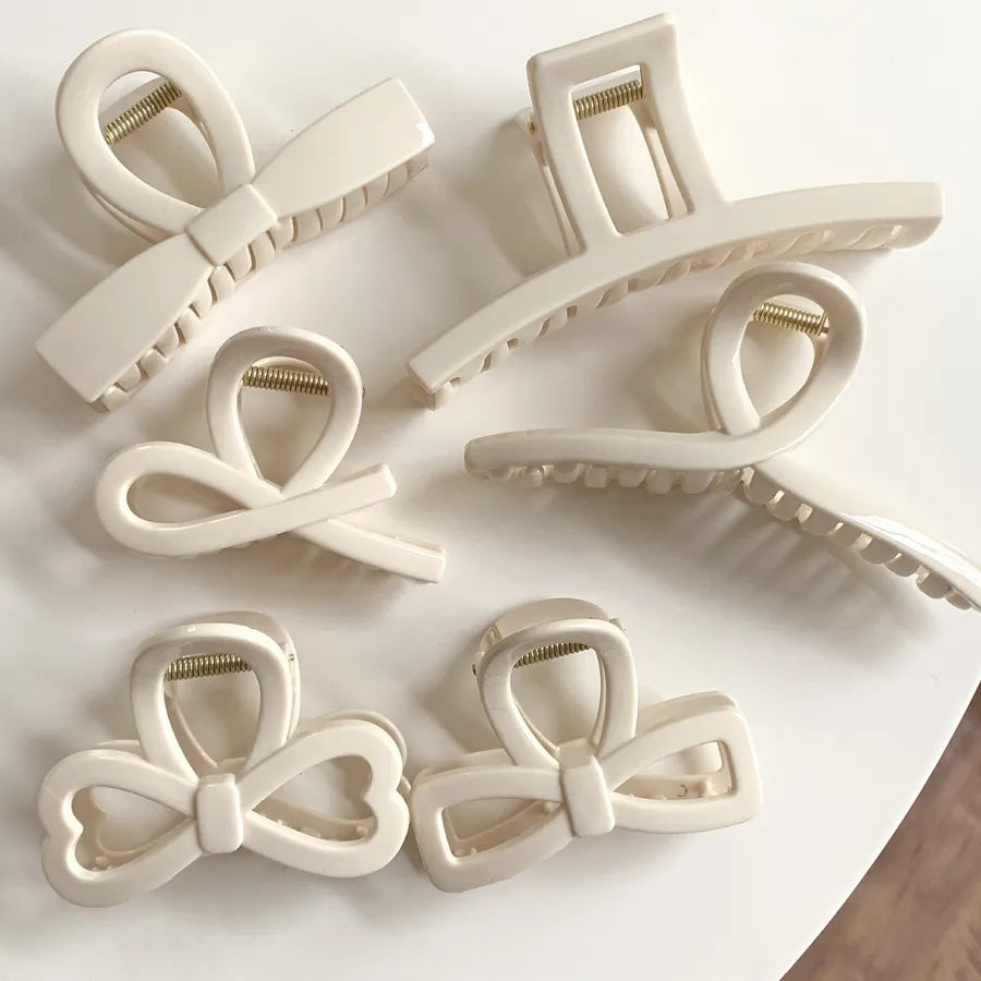 Casual Elegant Lady Women's Bow Knot pc Hair Claws