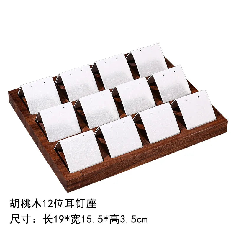Walnut Jewelry Set Display Stand Necklace Pendant Showcase Stand High-End Feelings Craftsmanship Meticulously Designed