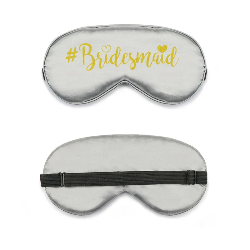 bride and bridesmaid artificial silk eye shield adjustable elastic wedding game bridesmaid gift
