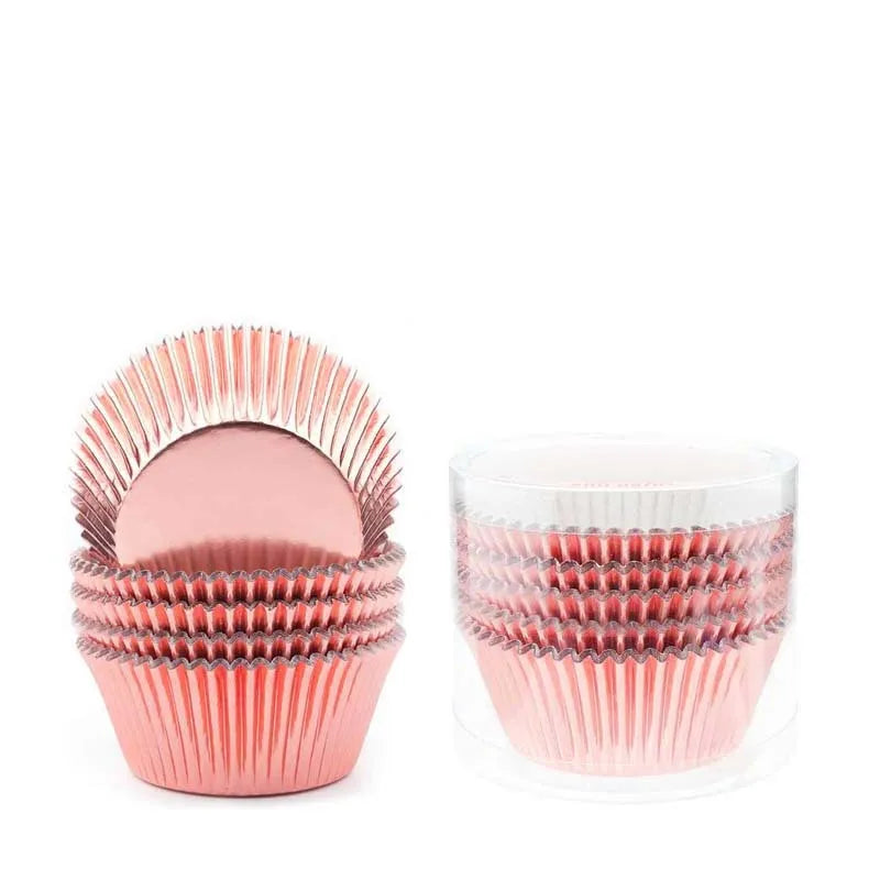 Simple Style Solid Color Composite Aluminum Foil Bakeware cake cups