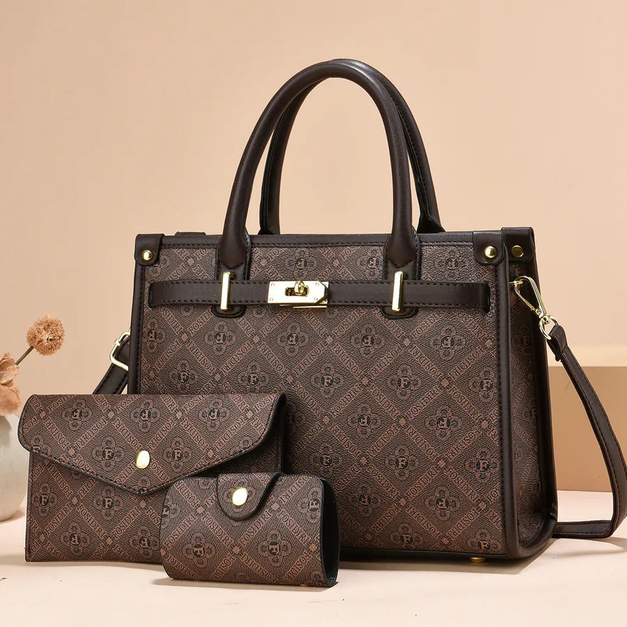 [Women's Bag Wholesale]  New Women's Bag Women's Large Capacity Handbag Middle-aged Mother Shoulder Crossbody Bag