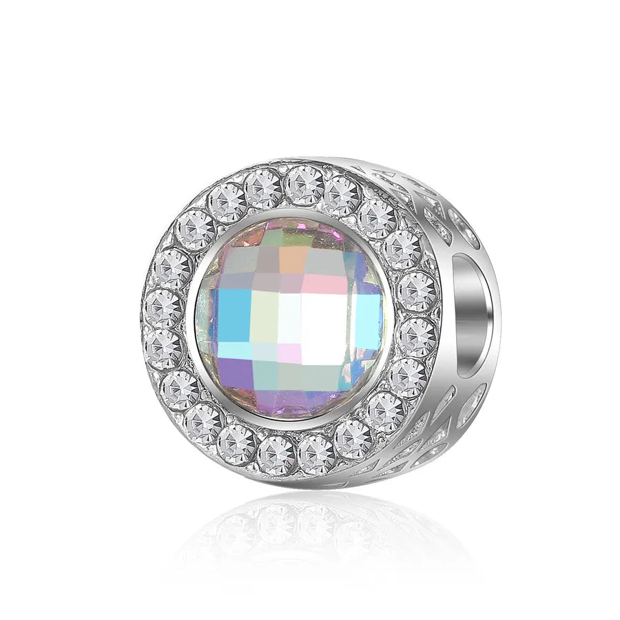 1 Piece 1.2*1.2*1cm  Alloy Round Beads